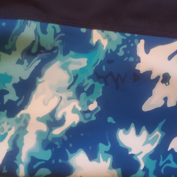 Women's Loose Fit Margaux Swim Top, Size 2X, Blue - Picture 4 of 5